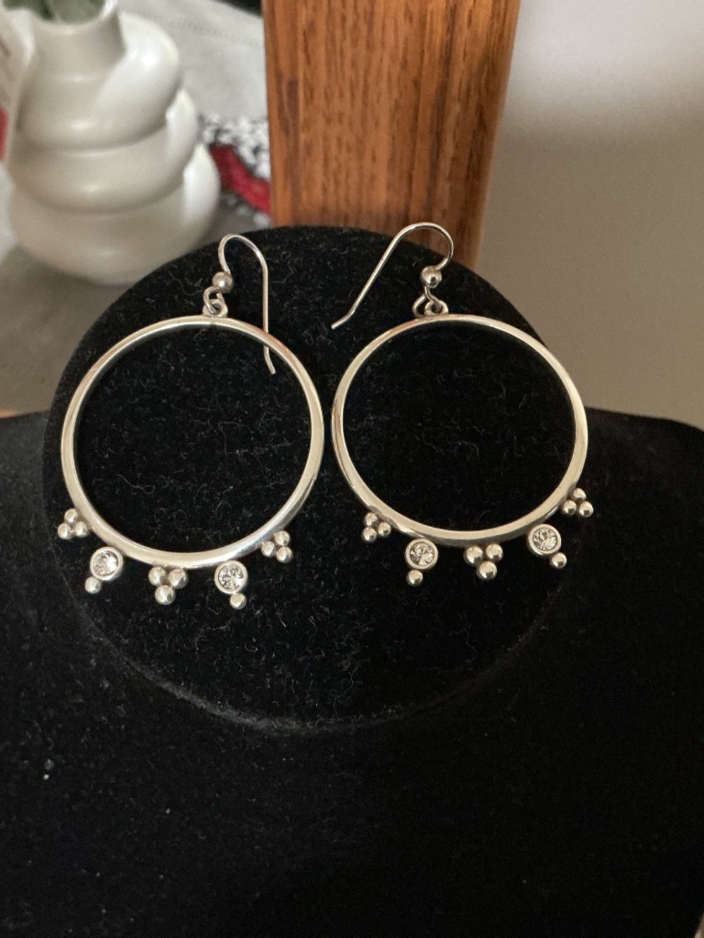 Brighton Twinkle Granulation Round French Wire Earrings